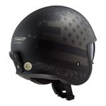 Capacete LS2 OF599 Spitfire Flag - Preto Fosco