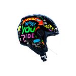Capacete Norisk Orion (Aberto) Free - Preto Laranja