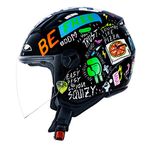 Capacete Norisk Orion (Aberto) Free - Preto Laranja