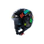 Capacete Norisk Orion (Aberto) Free - Preto Laranja