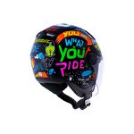 Capacete Norisk Orion (Aberto) Free - Preto Laranja