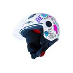 Capacete Norisk Orion (Aberto) Free - Branco Roxo