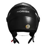 Capacete Norisk Orion (Aberto) Monocolor - Preto Fosco