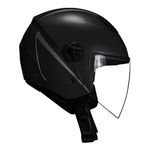 Capacete Norisk Orion (Aberto) Monocolor - Preto Fosco