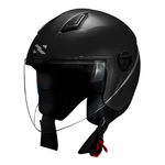 Capacete Norisk Orion (Aberto) Monocolor - Preto Fosco