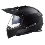 Capacete LS2 MX436 Pioneer Evo Monocolor - Preto Fosco