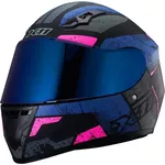 Capacete X11 Trust Pro Ballads - Azul/Rosa