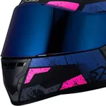 Capacete X11 Trust Pro Ballads - Azul/Rosa