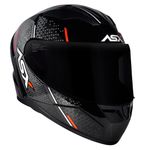 Capacete Asx City Storm - Preto/Cinza/Vermelho