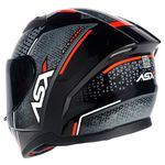 Capacete Asx City Storm - Preto/Cinza/Vermelho