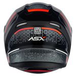Capacete Asx City Storm - Preto/Cinza/Vermelho