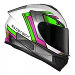 Capacete Race Tech Hit Android - Branco/Verde