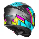 Capacete Race Tech Hit Android - Cinza/Rosa