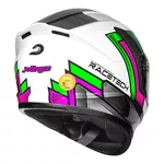 Capacete Race Tech Hit Android - Branco/Verde