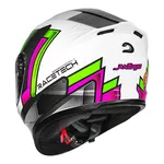 Capacete Race Tech Hit Android - Branco/Verde