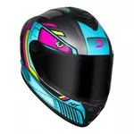Capacete Race Tech Hit Android - Cinza/Rosa