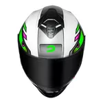 Capacete Race Tech Hit Android - Branco/Verde