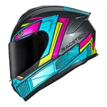 Capacete Race Tech Hit Android - Cinza/Rosa