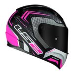 Capacete LS2 FF353 Rapid Doom - Preto Fosco Rosa