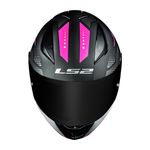 Capacete LS2 FF353 Rapid Doom - Preto Fosco Rosa