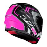 Capacete LS2 FF353 Rapid Doom - Preto Fosco Rosa