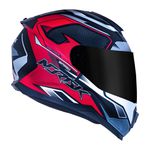 Capacete Norisk FF802 Razor Sharp - Preto Vermelho