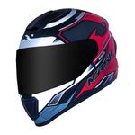 Capacete Norisk FF802 Razor Sharp - Preto Vermelho