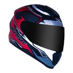 Capacete Norisk FF802 Razor Sharp - Preto Vermelho