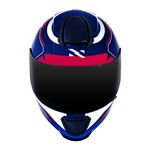 Capacete Norisk FF802 Razor Speedmax - Azul Branco Vermelho