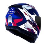 Capacete Norisk FF802 Razor Speedmax - Azul Branco Vermelho
