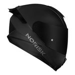 Capacete Norisk FF802 Razor Black Edition - Preto Fosco