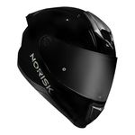Capacete Norisk Ff802 Razor Black Edition - Preto Brilhante