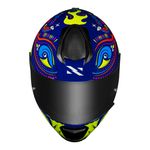 Capacete Norisk FF802 Razor Circus - Azul Amarelo