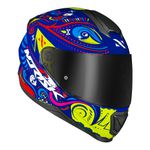 Capacete Norisk FF802 Razor Circus - Azul Amarelo