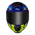 Capacete Norisk FF802 Razor Circus - Azul Amarelo