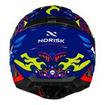 Capacete Norisk FF802 Razor Circus - Azul Amarelo