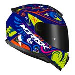 Capacete Norisk FF802 Razor Circus - Azul Amarelo