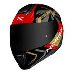 Capacete Norisk FF802 Razor Godspeed - Vermelho Dourado