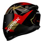 Capacete Norisk FF802 Razor Godspeed - Vermelho Dourado