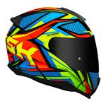 Capacete Norisk FF802 Razor Sharp - Preto Amarelo Laranja