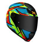 Capacete Norisk FF802 Razor Sharp - Preto Amarelo Laranja