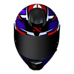 Capacete Norisk FF802 Razor Sharp - Azul Vermelho Branco