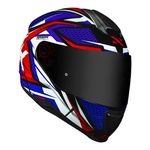 Capacete Norisk FF802 Razor Sharp - Azul Vermelho Branco