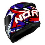 Capacete Norisk FF802 Razor Sharp - Azul Vermelho Branco