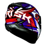 Capacete Norisk FF802 Razor Sharp - Azul Vermelho Branco