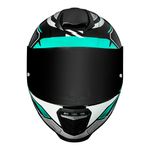 Capacete Norisk FF802 Razor Speedmax - Preto/Branco/Verde