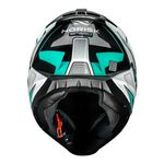 Capacete Norisk FF802 Razor Speedmax - Preto/Branco/Verde