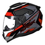 Capacete Norisk FF802 Razor Speedmax - Cinza Laranja