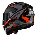 Capacete Norisk FF802 Razor Speedmax - Cinza Laranja