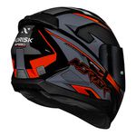 Capacete Norisk FF802 Razor Speedmax - Cinza Laranja